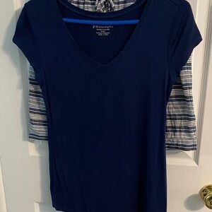 Philosophy Deep Blue V-Neck Tee